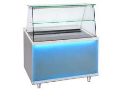 ΘΕΡΜΑΙΝΟΜΕΝΗ ΒΙΤΡΙΝΑ CORIAN FROST 180x90x130 CHF180