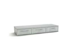 Επιτραπέζιο Ερμάριο καφέ 120x47x17cm με 3 συρτάρια INOXDOBROS ER/KAFE-3
