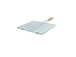 ΣΧΑΡΑ BBQ No5 10082 INOX με ξύλινη λαβή 42x33cm 